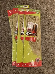 (4 Packs) Outre X-Pression 45 Strands Box Braids 20" Natural Tips color 613 - Picture 1 of 1