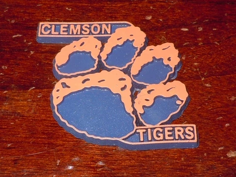 CLEMSON TIGERS Vintage Old NCAA ACC RUBBER FRIDGE MAGNET Standings Board Cover