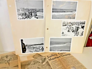 1967 VINTAGE SURFING SNAPSHOTS LAGUNA MASTERS REDONDO BEACH SKIP FRYE CLIPPINGS - Picture 1 of 7