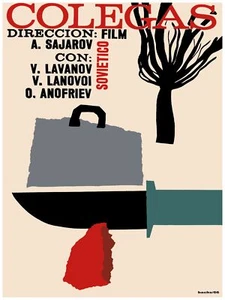 1056.Soviet Movie Poster in Spanish.Room wall art design.Colleagues.Decoration - Picture 1 of 1