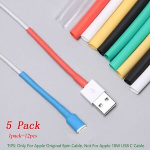 Shrink Tube Saver Cover USB Cable Protector For iPad iPhone 5 6 7 8 X XR XS
