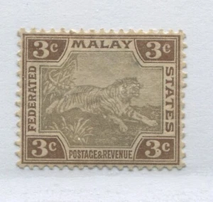 Malaya Federated States 1904 3 cents mint o.g. hinged - Picture 1 of 1