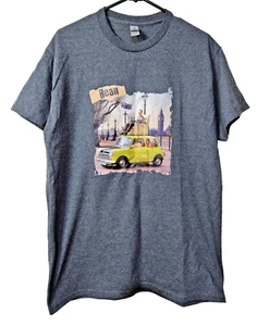 Mr Bean Green Mini Car Character T-Shirt Tee Size Medium Graphic Print - Picture 1 of 3