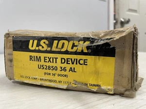 NOS US Lock Rim Exit Device US2850 36" Al Alluminio 36 Pollici Chiusura a Spinta Porta - Foto 1 di 3