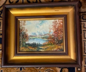 Ölgemälde mit Rahmen von Wormser Maler Jochim - Bild 1 von 2