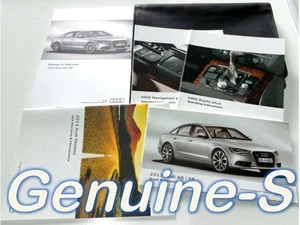 Audi A6/S6 2013 dueños manual + MMI navegación manual del dueño + estuche negro - Imagen 1 de 5
