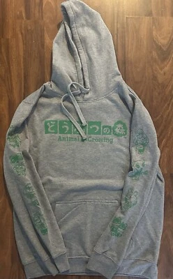 Animal Crossing New Horizons 2020 Nintendo Sudadera con Capucha Gris Talla Mediana Foto 1 de 4