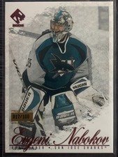 2001-02 Private Stock EVGENI NABOKOV /100 PREMIERE DATE SHARKS