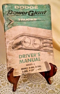 Camión Dodge Power Giant manual del conductor serie L 1957 D-100 200 300 P-300 400 Foto 1 de 4