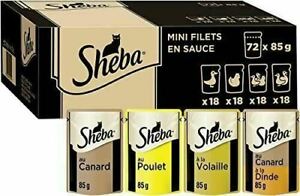 Sheba Mini Filets en sauce pour chat adulte – Nourriture humide pour chats - ...