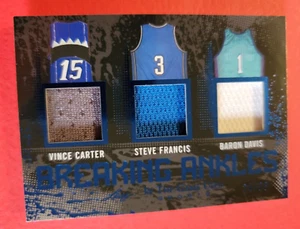 Vince Carter GAME USED JERSEY CARD #d24/35 BARON DAVIS STEVE FRANCIS LEAF ITG - Picture 1 of 3