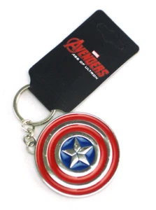 Captain America Keychain Avengers Age Of Ultron Keyring Shield Marvel Comics New - Picture 1 of 2