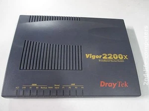 Commutateur de routeur haut débit DrayTek Vigor 2200X modem DSL-ISDN - EXCLU PSU - Photo 1/2