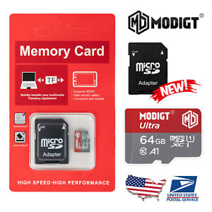 5Pack MicroSD Ultra 64GB SDXC Memory Card Class 10 140MB/s for Cameras Phone