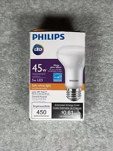 6PK Philips 5W LED 45-Watt Replacement R20 Indoor Dimmable Flood Bulb Frosted 4" - Picture 1 of 4