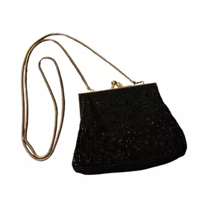 Vtg Handmade Marshall Fields Beaded Cocktail Purse with Convertible Strap - Picture 1 of 5
