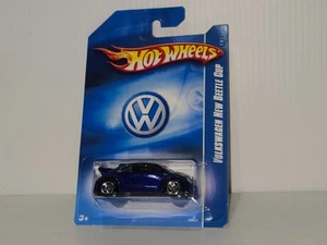 Hot Wheels Volkswagen New Beetle Cup in Blue 5SP International Card w/ Protector - Picture 1 of 3