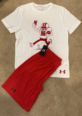 NEW Under Armour Graphic Tee and Shorts Set Boys Large - Image 1 of 4
