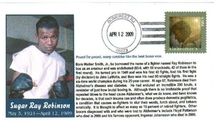 6° Cachets Sugar Ray Robinson Boxer 20 Aniversario de Muerte por Alzheimer - Imagen 1 de 1