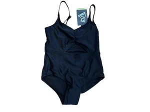 Cat & Jack Girls Black One Piece Swimsuit Small 6 7 NEW - Picture 1 of 3