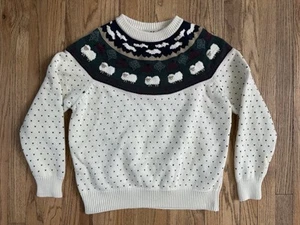 Vintage Northern Reflections Sweater Size Medium Fair Isles Nordic Knit Sheep L - Picture 1 of 8