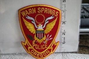 tribal indian police patch WARM SPRINGS POLICE OREGON - Picture 1 of 1