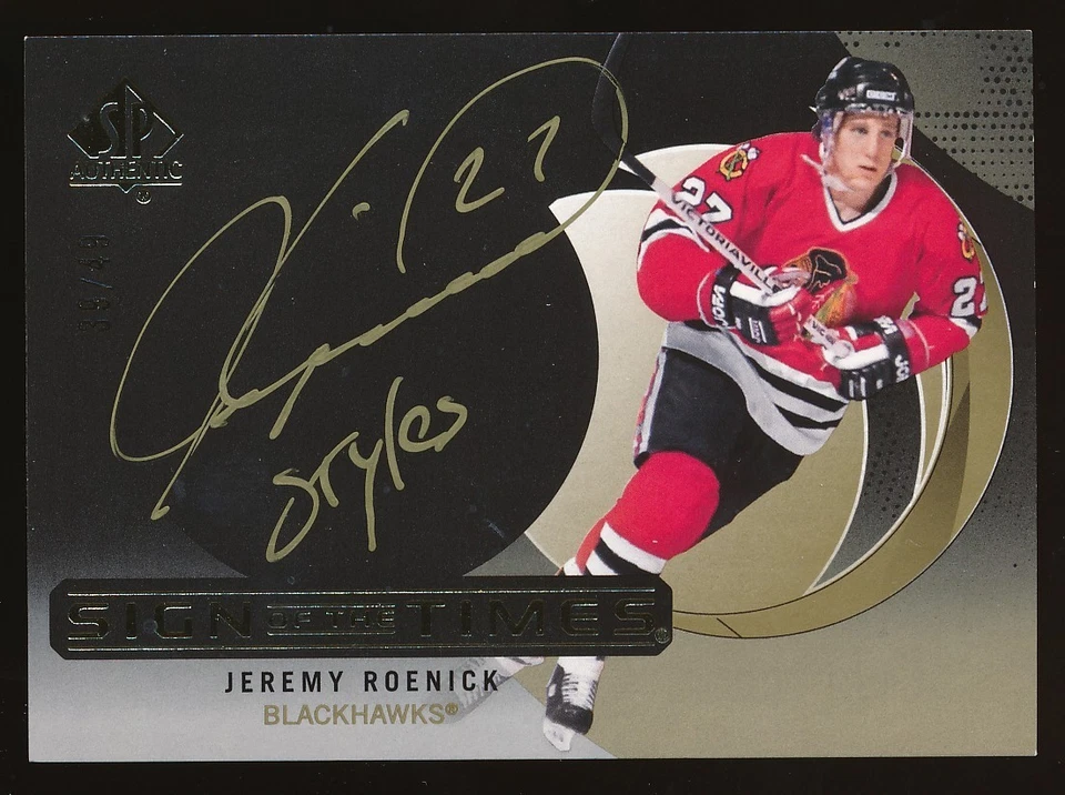 2024-25 Sp Authentic Sign Of The Times Gold Auto Jeremy Roenick 39/49 - Image 1 of 1