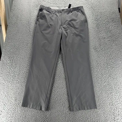 Pantalones chinos Greg Norman para hombre 40x32 gris poliéster elástico calce recto golf Foto 1 de 4