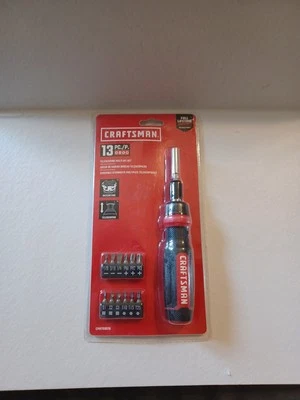 Craftsman Ratcheting Screw Driver Set 13 PC. Model CMHT68018. NIB. - Image 1 of 4
