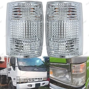 1 Pair 24V Crystal Corner Light Lamp Fit For Isuzu Elf Truck NPR NQR NKR 1994-04 - Picture 1 of 10