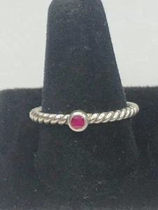JGD Janice Girardi Sterling Silver Ruby Ring Size 8.5 - Picture 1 of 13