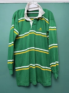 Mens Ireland Rugby Shirt. Medium. Green & Yellow Striped. SKU 87097 - Picture 1 of 7