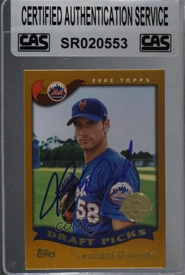 CAS Certified 2002 Topps Draft Picks Home Team Advantage Lenny DiNardo Sealed - Image 1 of 2
