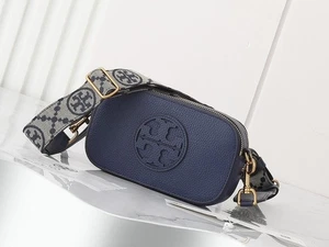 Neu mit Etikett Tory Burch Mini Miller Umhängetasche blau (19,5 cm*5,5 cm*11,5 cm) - Bild 1 von 8