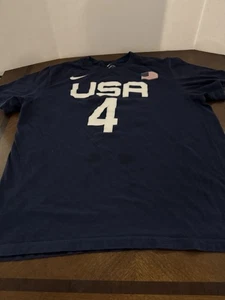 Maglia basket Nike Dri-Fit Bradley Beal #4 USA grande blu usata - Foto 1 di 11