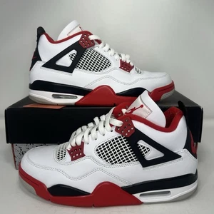Nike Air Jordan 4 Retro OG Fire Red 2020 Size 9 DC7770-160 VNDS - Picture 1 of 8