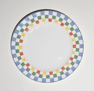 Villeroy & Boch Tipo Viva Checkered Salad Plates Set Of 3 - Picture 1 of 3