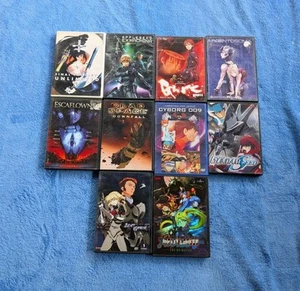 ANIME 10 DVD Lot Final Fantasy Appleseed Ex Machina Gantz Escaflowne Blue Gender - Bild 1 von 4