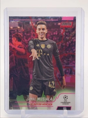 JAMAL MUSIALA 2021 TOPPS STADIUM CLUB CHROME PINK RED ELECTRIC Q1219 - Image 1 of 2