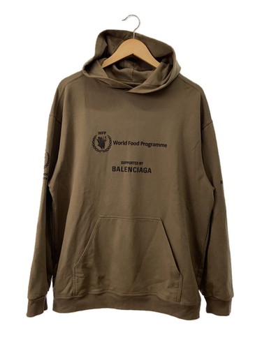 Felpa con cappuccio BALENCIAGA kaki M usata