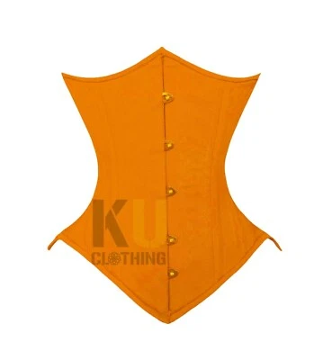 Heavy Duty Double Steel Bone Under Bust Cotton Waist Trainer Corset - Image 1 of 3