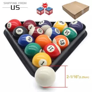 Pool Billiard Balls Set 16 Piece Deluxe Games Pool Table Balls For Indoor Sports - Picture 1 of 8