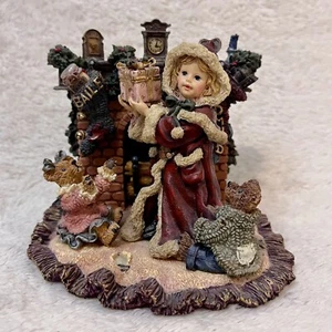 Boyds Bears Yesterdays' Child Sandra Claus Christmas Morning 1° Edizione Mint - Foto 1 di 8