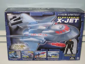 X-MEN UNITED 2003: X-JET ELETTRONICO CON FIGURINA ESCLUSIVA 6" WOLVERINE - Foto 1 di 4
