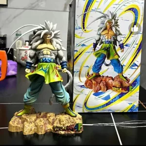 Anime Dragon Ball GT Super Saiyan 5 Son Goku White Hair 25cm Statue GK No Box - Picture 1 of 6