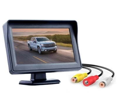 4.3 inch TFT LCD Display Screen Backup Camera Monitor Rear View DC 12V - Image 1 of 4