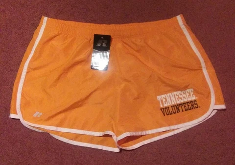 TENNESSEE VOLUNTEERS RUSSELL (WOMENS SIZE XL 16/18) POLYESTER SHORTS NEW W/ TAG Cover