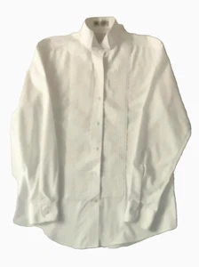Neil Allyn for Women Point Collar Tuxedo Shirt Size 2 - Picture 1 of 9