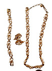 Ensemble collier, bracelet et boucles d'oreilles en fausse perle et strass Crown Trifari