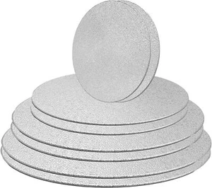 8 Pack Silver Cake Boards round Cake Circles 6, 8, 10, 12 Inch Cake Base Cardboa - Picture 1 of 2